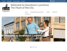 Tablet Screenshot of downtownlawrence.com